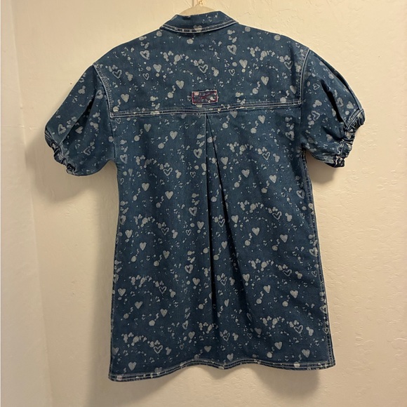 Anthropologie Pilcro Denim Buttondown Shift Dress Size SP - Picture 7 of 12